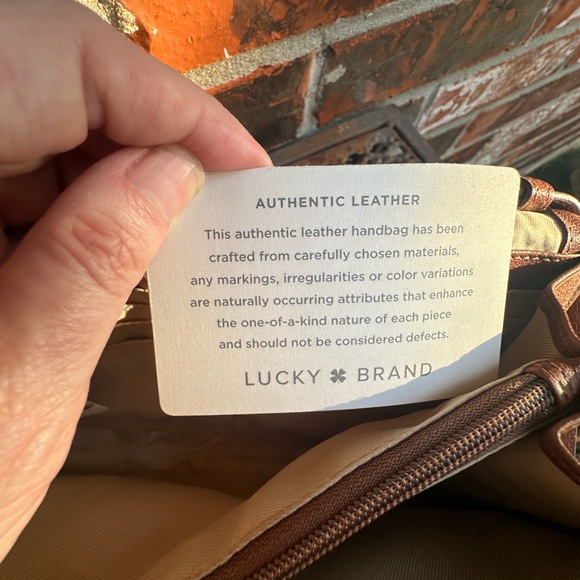 Lucky Brand Genuine Leather Crossbody Bag with Secret Compartment - Picture 12 of 14